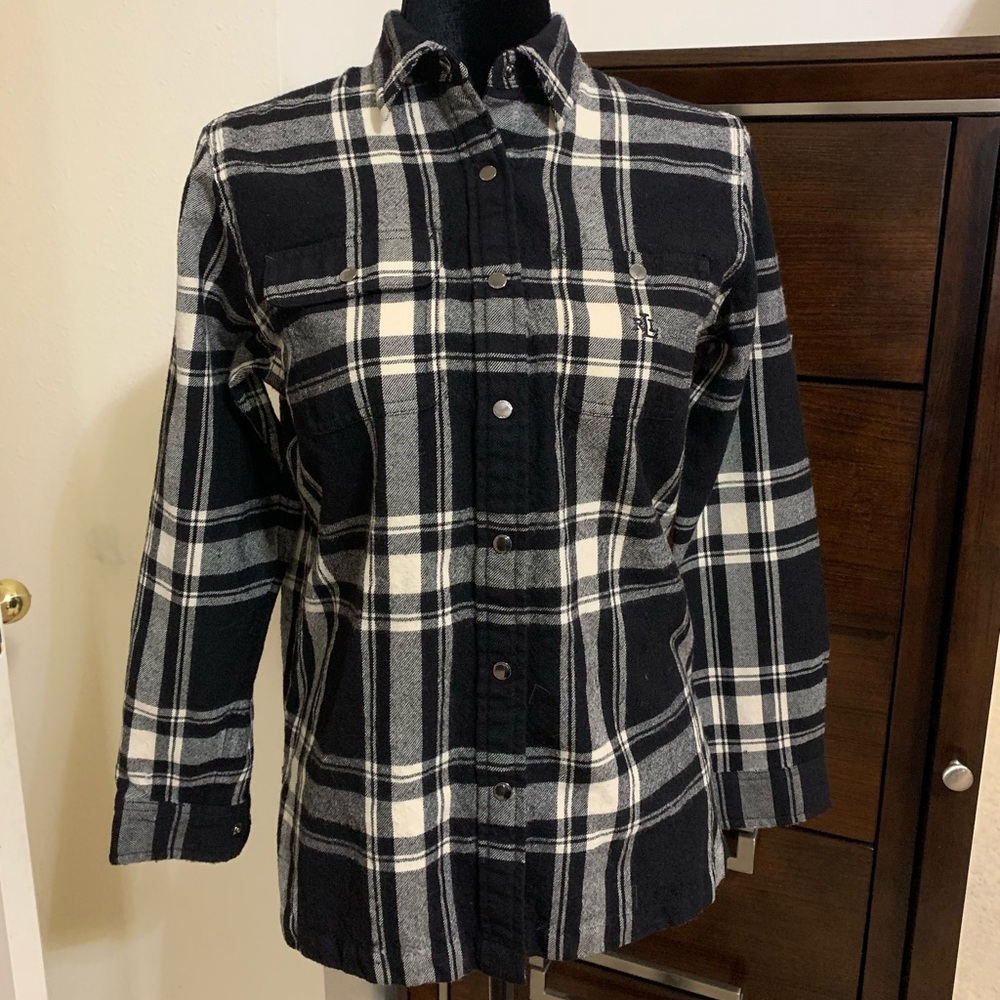 Lauren by Ralph Lauren 100% Wool Shirt in Medium